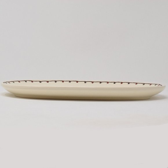 Potters Studio O Christmas Tree Farm Serving Dish Red Truck Holidays Party Table - Picture 6 of 8